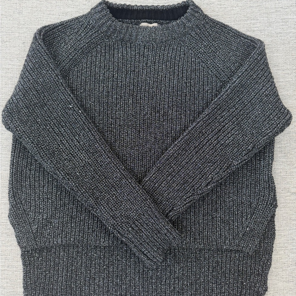 Calvin Klein Jeans Black and Silver Knit Sweater